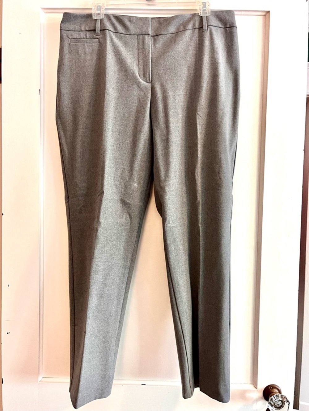 Talbots Petite Curvy Gray Dress Pants for Work or Play - Picture 1 of 6